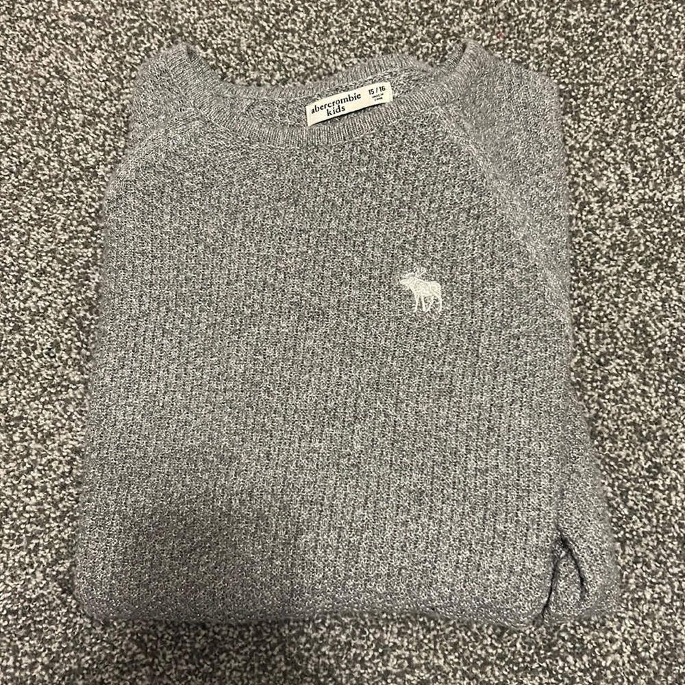 OVERSIZED Abercrombie grey sparkly sweater